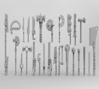 Post-apocalypse weapon 3D model