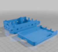 Raspberry Pi case with mounting tabs 3D model