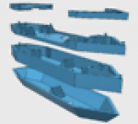 TTRPG Basic Sailing Ship  3D model