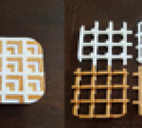 compact coasters 4 in 1 3D model