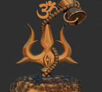 Shiva Trishul 3D model