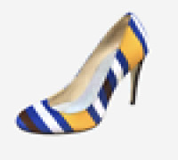 Striped Shoe 3D model