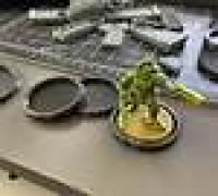 Tabletop Miniatures Display Board Sockets 3D model