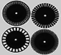Arcade Trackball Encoder Wheel (customizer) 3D model