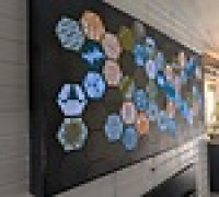 LED Lighted Wall Art - Hexagonal Modular Frame System for 100Hex  3D model