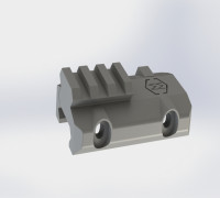 Picatinny Riser - Half Inch - OLD 3D model