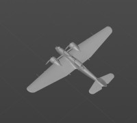 US B-10B bomber 3D model material 3D model