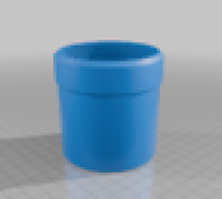 Threaded Razor Blade Bin 3D model