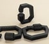 Threaded Link Carabiner print in place very robust 3D model