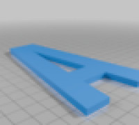 All Alphabet Letters Upper case A-Z Font: BebasNeue-Regular by Google Fonts (OFL License) 3D model