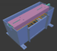 New Second Level Gutter Foam Filter Box 3D model