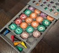 Crayon Rails (Empire Builder Series, Iron Dragon, Martian Rails, Etc.) Organizer 3D model