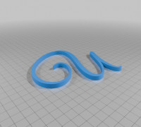 All Alphabet Letters Upper case A-Z Font: GreatVibes-Regular (by Google Fonts (OFL License)) 3D model