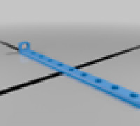 Drilling template/jig for vertical alignment of  drawer handle mounting hole placement. 3D model