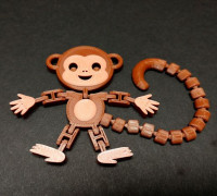 Flexi Articulated Monkey 3D model