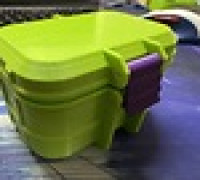 Parametrical Box One Latch (Solidworks) All in One 3D model