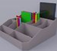 desk stuff 3D model