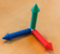 Cartesian Coordinate System (no supports needed) 3D model