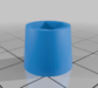 ICOM ID-5x BNC Adaper Stabilizer 3D model