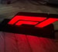 F1 Logo lamp 3D model