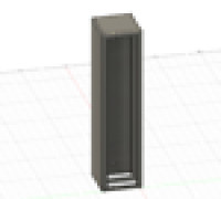 inch ruler wall mount 3D model