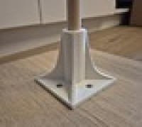 15mm Pole Baseplate Mount 3D model