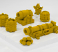 Warmaster Siege Bombard 3D model