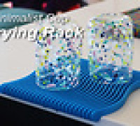 Minimalist Wave Cup Drying Rack 3D model