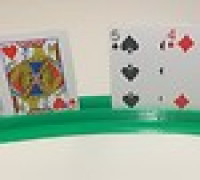 Single Row Playing Cards Holder 3D model