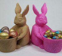 Easter Bunny Toy/Pot/Planter 3D model