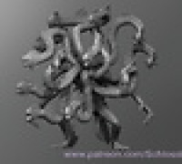 Gargantuan Deep One ver3 3D model