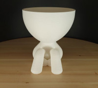Three wise Robert planters (Do no Evil) 3D model