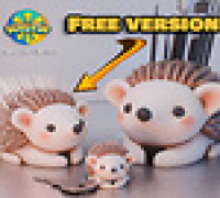  Cute Hedgehog Toothpick Holder 3D model