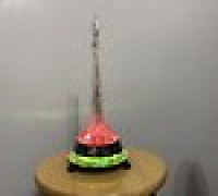 Soviet Rocket Lamp LED Base 3D model
