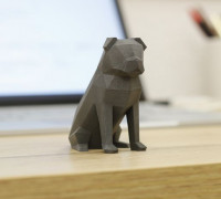 Low-Poly Pug 3D model