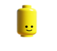 tall minifigure head 3D model