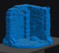 Door Stone Terrain 3D model