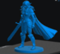Elf Fighter Female 2 3D model