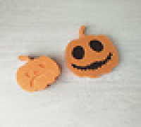 Pumpkin box with lid 3D model