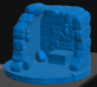 Corner Stone Terrain Chest 3D model