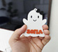 Personalised ghost keychain - Sofia 3D model
