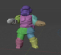 Poseable Grimdark Infantryman 3D model