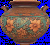 CERAMIC EARTHENWARE VASE 3D model