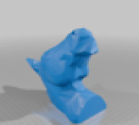 low poly horse head V2 3D model