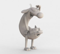 CatDog Nickelodeon 3D model