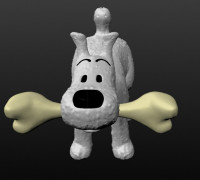 comic dog belgium 3D model