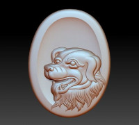dog head pendant 3D model