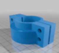 Wahshing machine discharge hose clamp 3D model