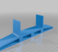 2U Rack Vertical Stand 3D model