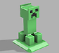 Creeper Headset Stand 3D model
